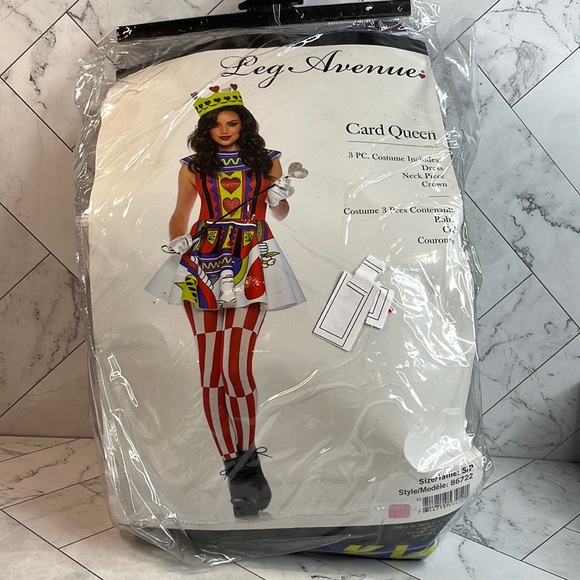 Leg Avenue Card Queen Adult Womens Costume Size S/P - Picture 2 of 7